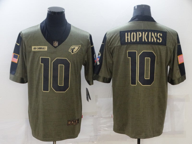 Men's Arizona Cardinals DeAndre Hopkins #10 Brown Game Jersey1 football jersey product view 1