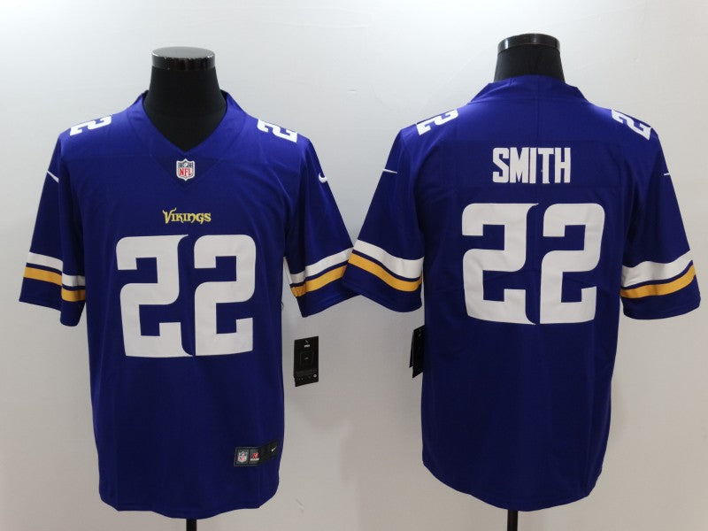 Men's Minnesota Vikings Harrison Smith #22 Purple Game Jersey1 football jersey product view 1