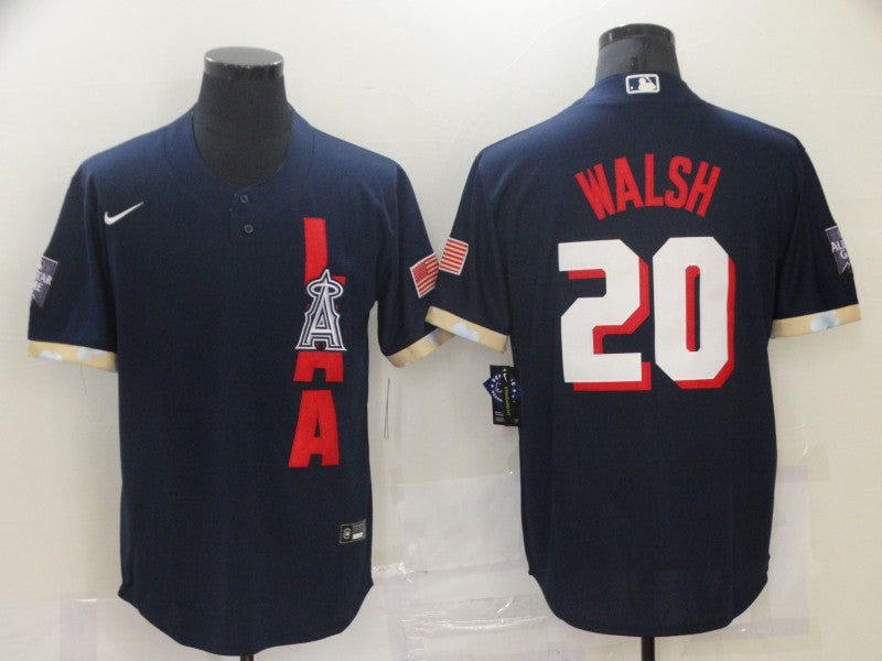 Men's Los Angeles Angels Jared Walsh #20 ALL STAR Baseball Jersey baseball jersey product view 1