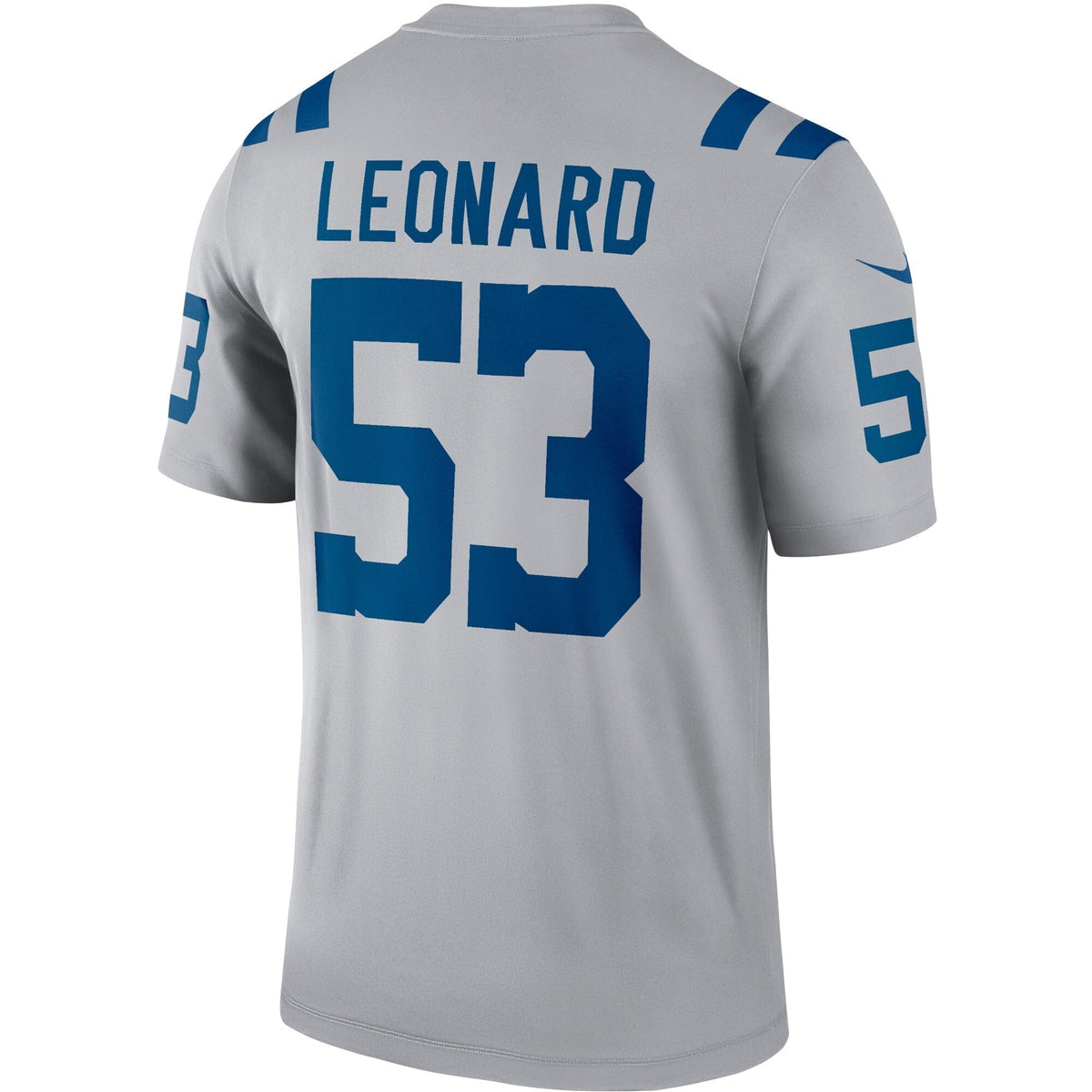 Darius Leonard Indianapolis Colts Nike Inverted Legend Jersey - Gray football jersey product view 3