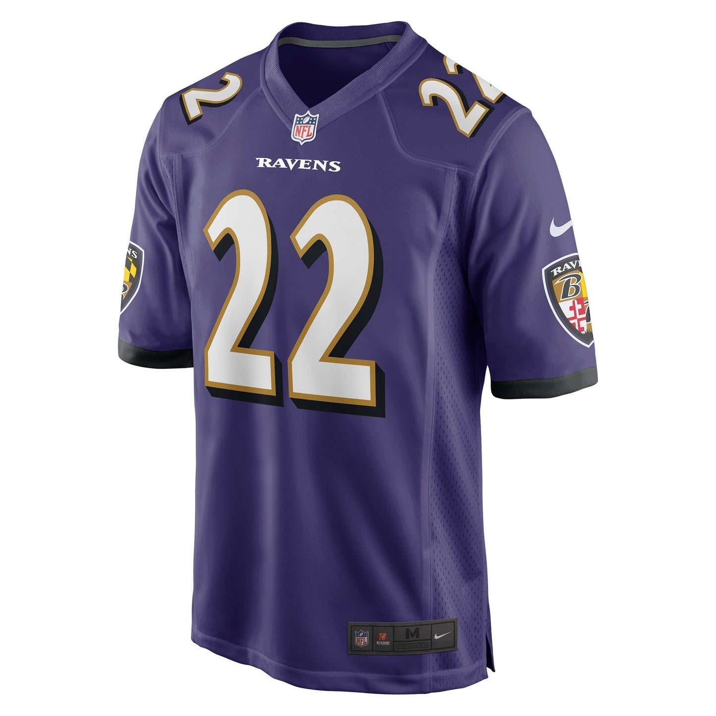 Damarion Williams Baltimore Ravens Nike Game Jersey - Purple football jersey product view 2