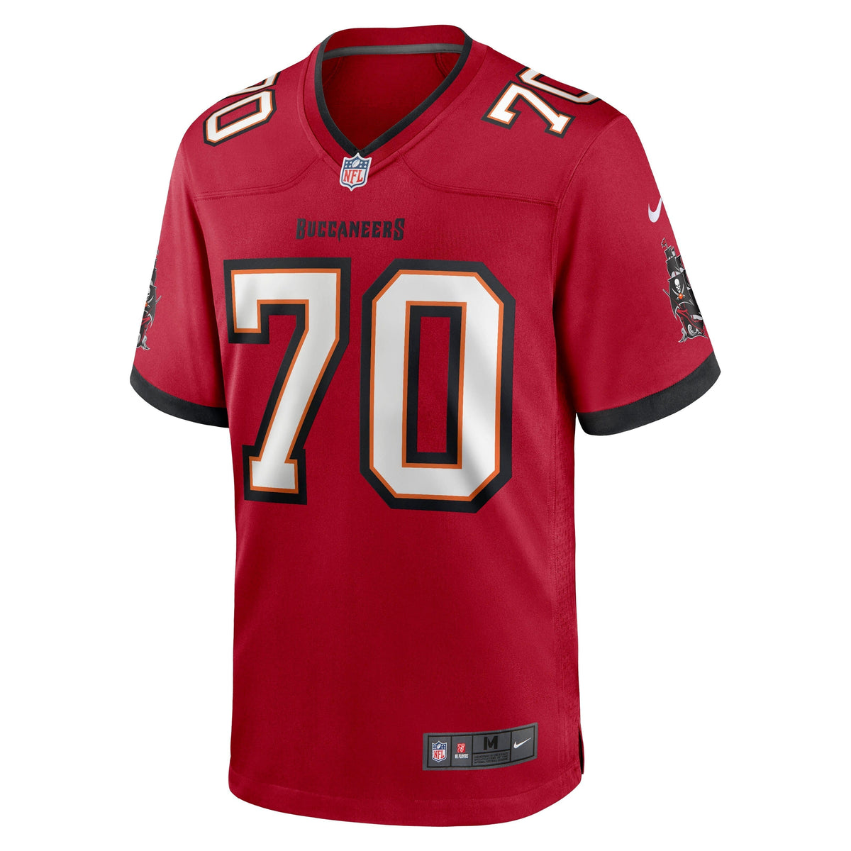 Robert Hainsey Tampa Bay Buccaneers Nike Game Jersey - Red football jersey product view 2