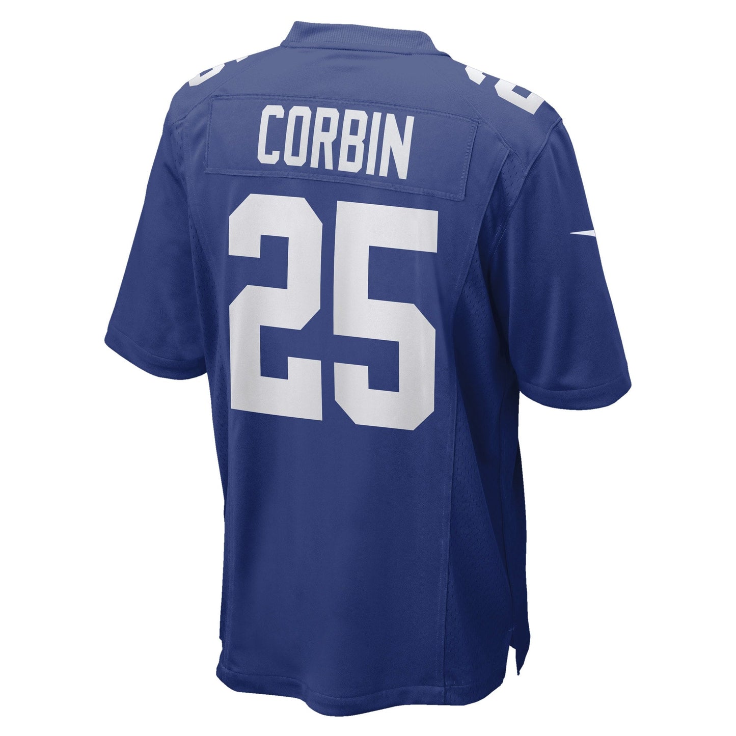 Jashaun Corbin New York Giants Nike Game Jersey - Royal football jersey product view 3