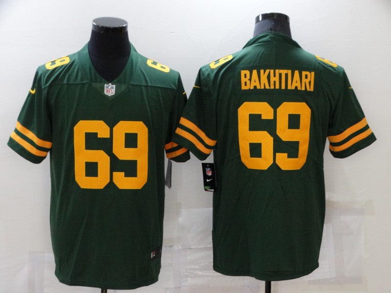 Men's Green Bay Packers David Bakhtiari #69 Green Game Player Jersey1 football jersey product view 1