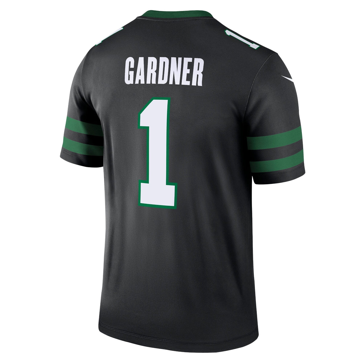 Ahmad Sauce Gardner New York Jets Nike Alternate Legend Jersey - Legacy Black football jersey product view 3