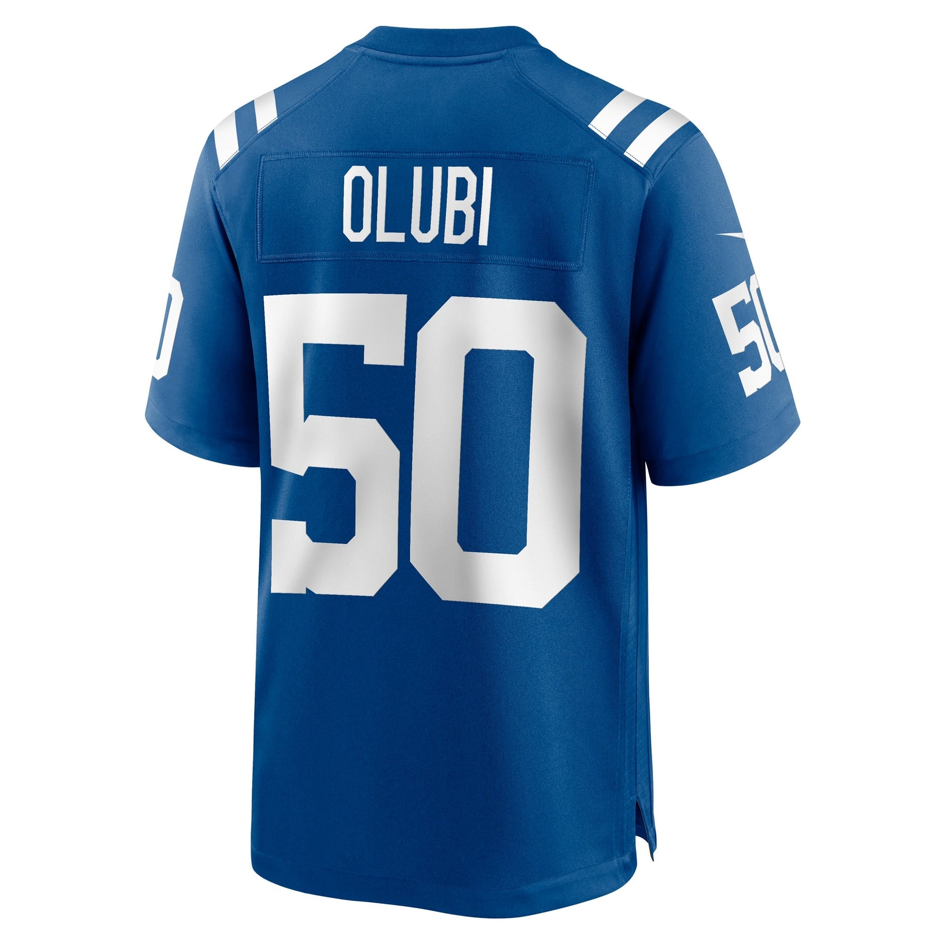 Segun Olubi Indianapolis Colts Nike Game Jersey - Royal football jersey product view 3