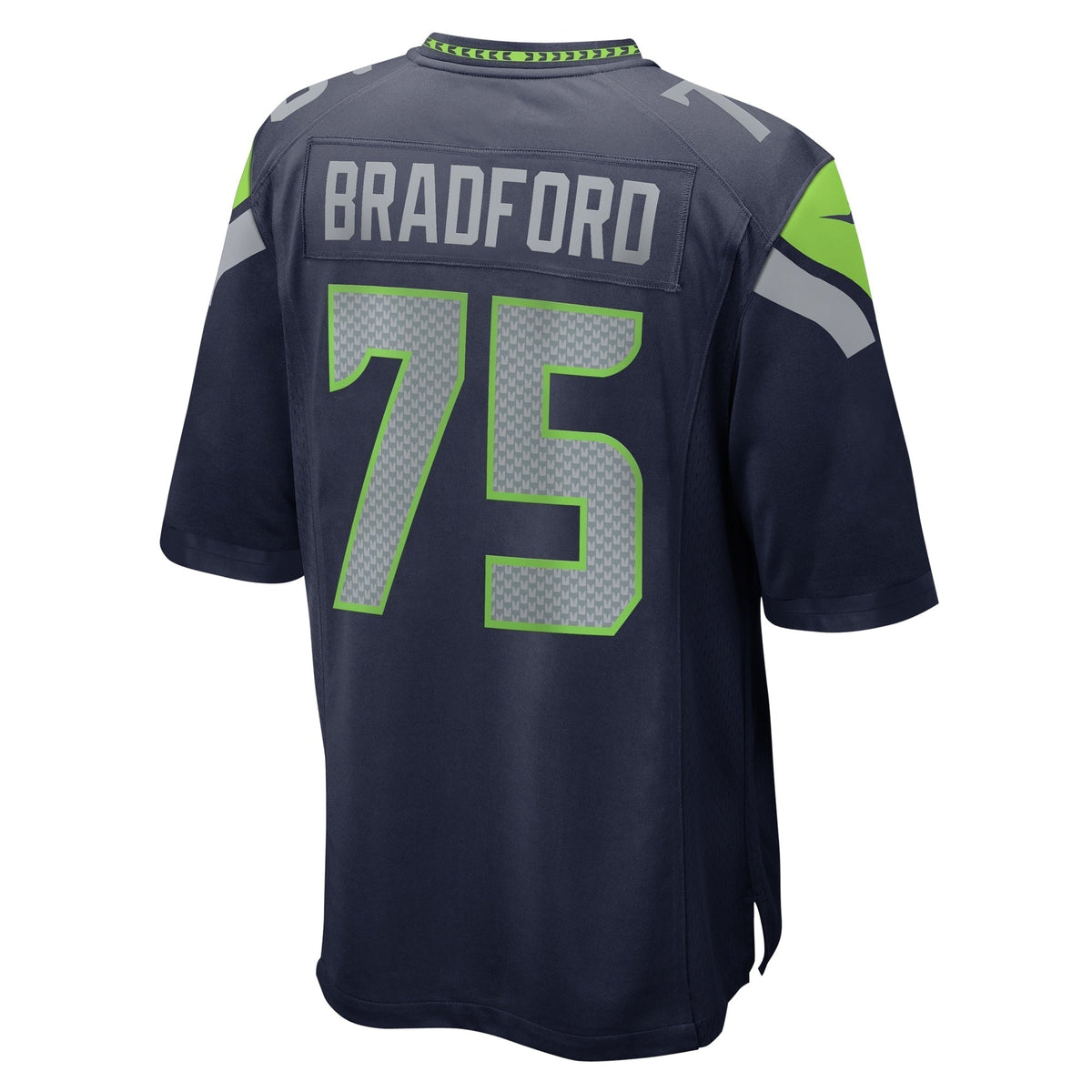 Anthony Bradford Seattle Seahawks Nike Game Jersey - College Navy football jersey product view 3