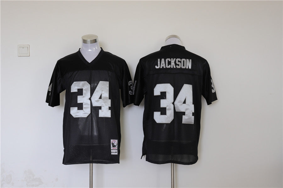 Men's Oakland Raiders Bo Jackson Black Legacy Replica Jersey1 football jersey product view 1