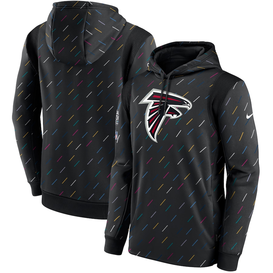 Men's Atlanta Falcons NFL 2021 Salute to Service Hoodie1 Black football jersey product view 1