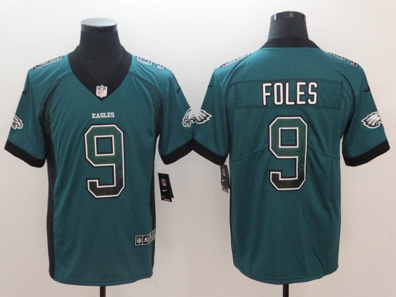 Men's Philadelphia Eagles Nick Foles #9 Midnight Green Game Player Jersey1 football jersey product view 1