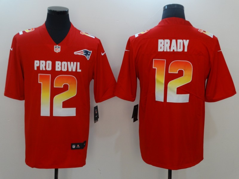 Men's New England Patriots Tom Brady #12 Red Game Player Jersey1 football jersey product view 1
