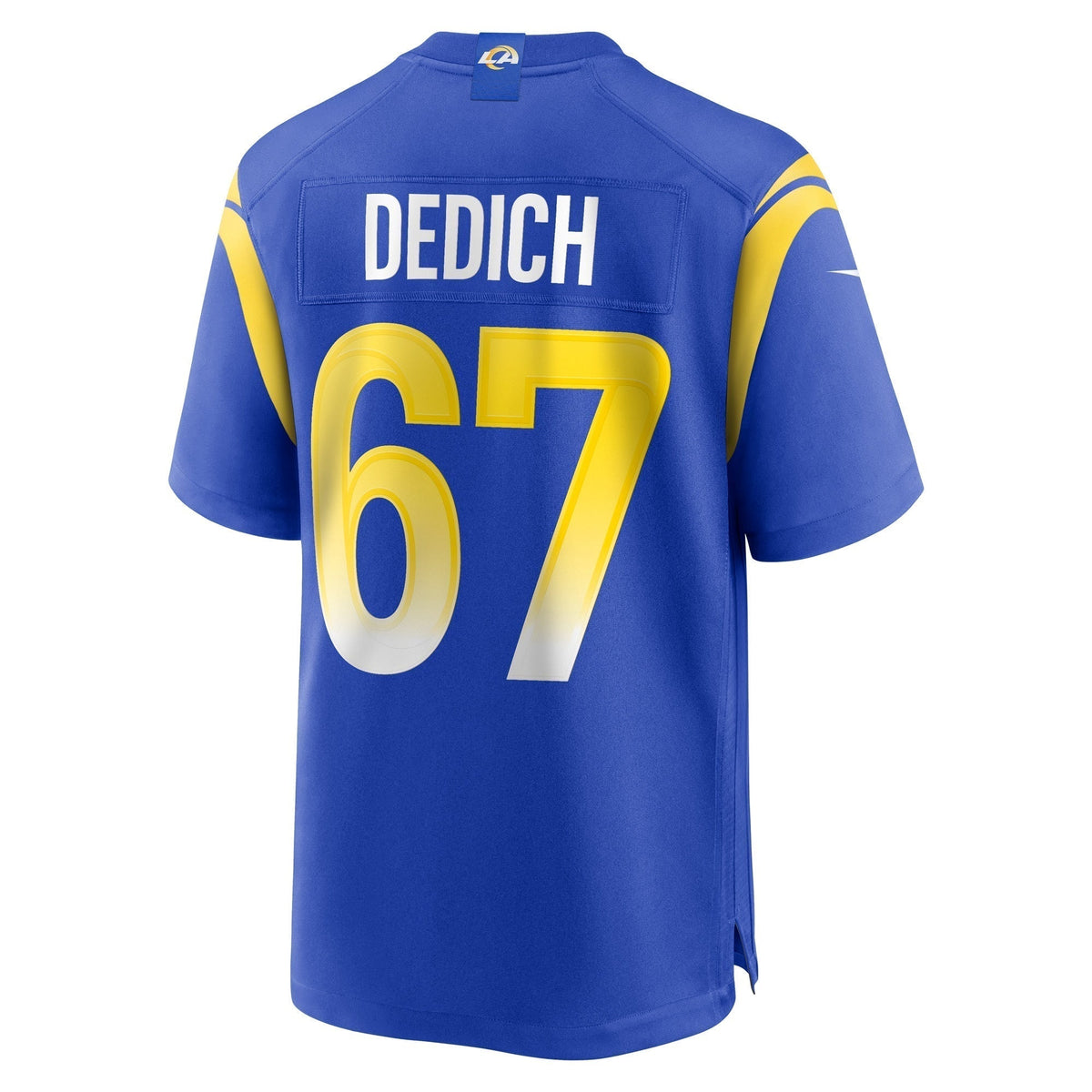 Justin Dedich Los Angeles Rams Nike Game Jersey - Royal football jersey product view 3