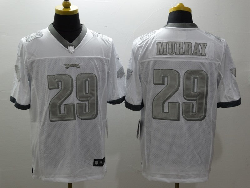 Men's Philadelphia Eagles DeMarco Murray #29 White Game Jersey1 football jersey product view 1