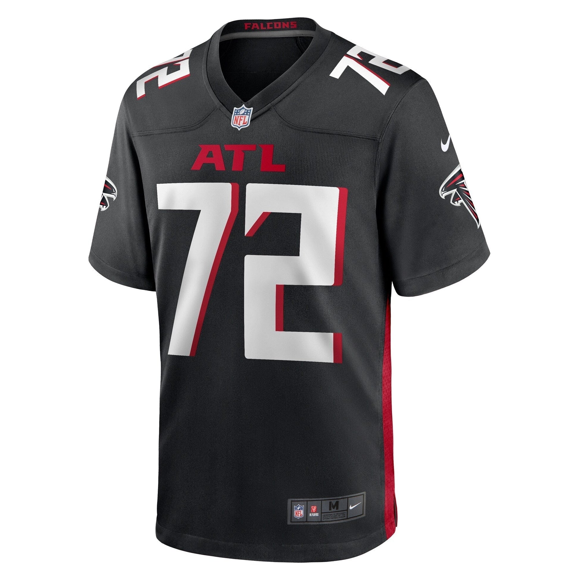 LaCale London Atlanta Falcons Nike Game Jersey - Black football jersey product view 2