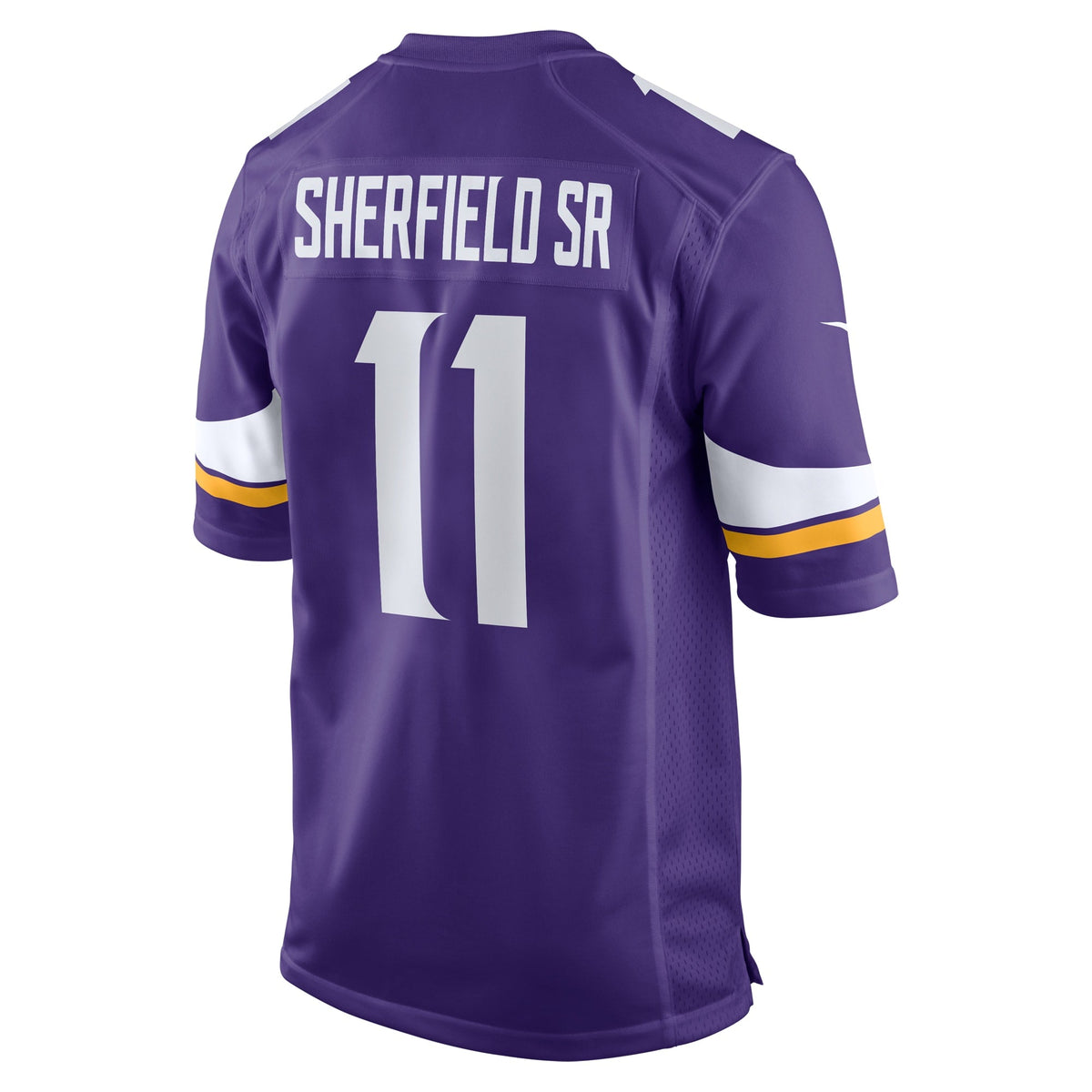 Trent Sherfield Sr. Minnesota Vikings Nike Game Jersey - Purple football jersey product view 3