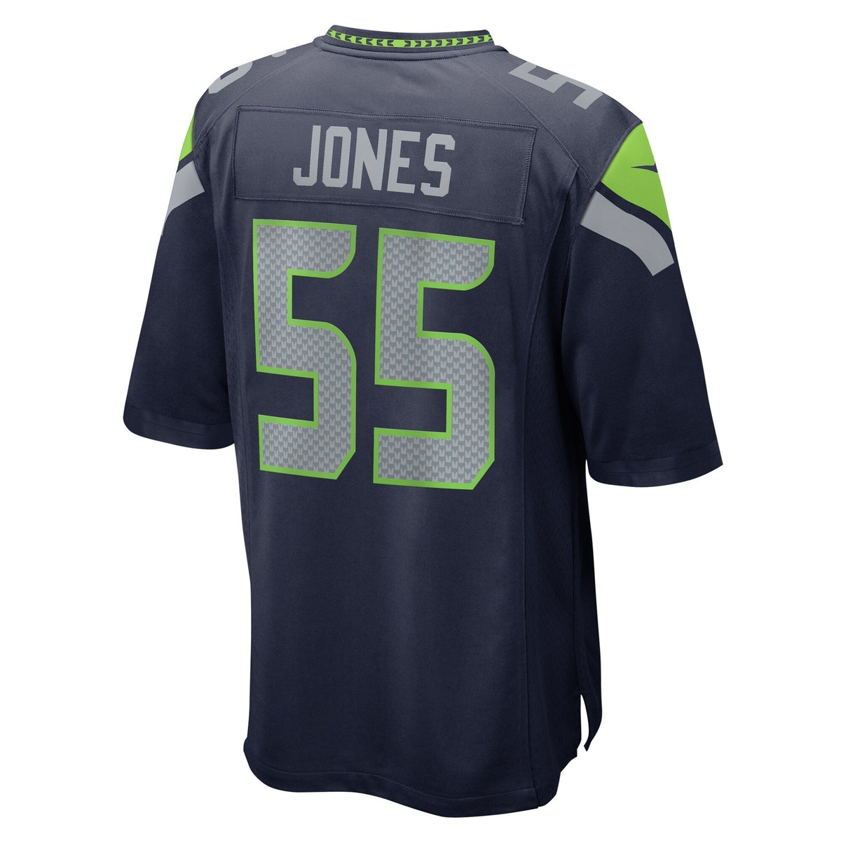 Dre'Mont Jones Seattle Seahawks Nike Game Jersey - College Navy football jersey product view 3
