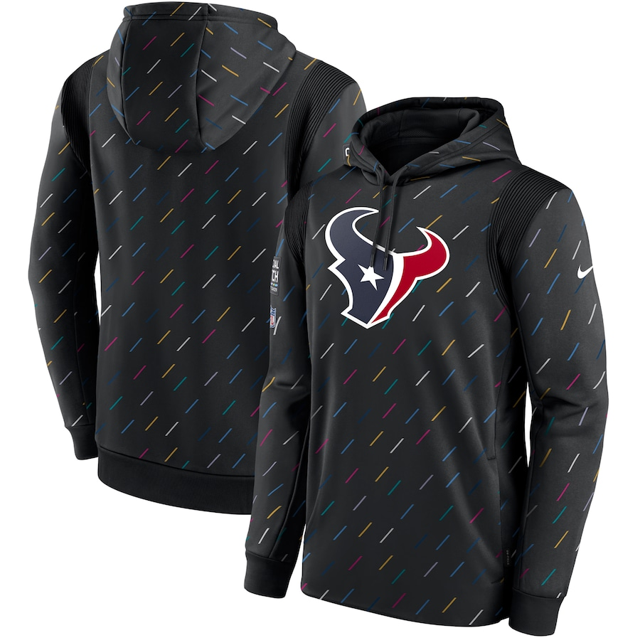 Men's Houston Texans NFL 2021 Salute to Service Hoodie1 Black football jersey product view 1