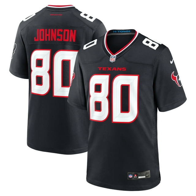Men's Nike Andre Johnson Navy Houston Texans Team Retired Player Game Jersey football jersey product view 1