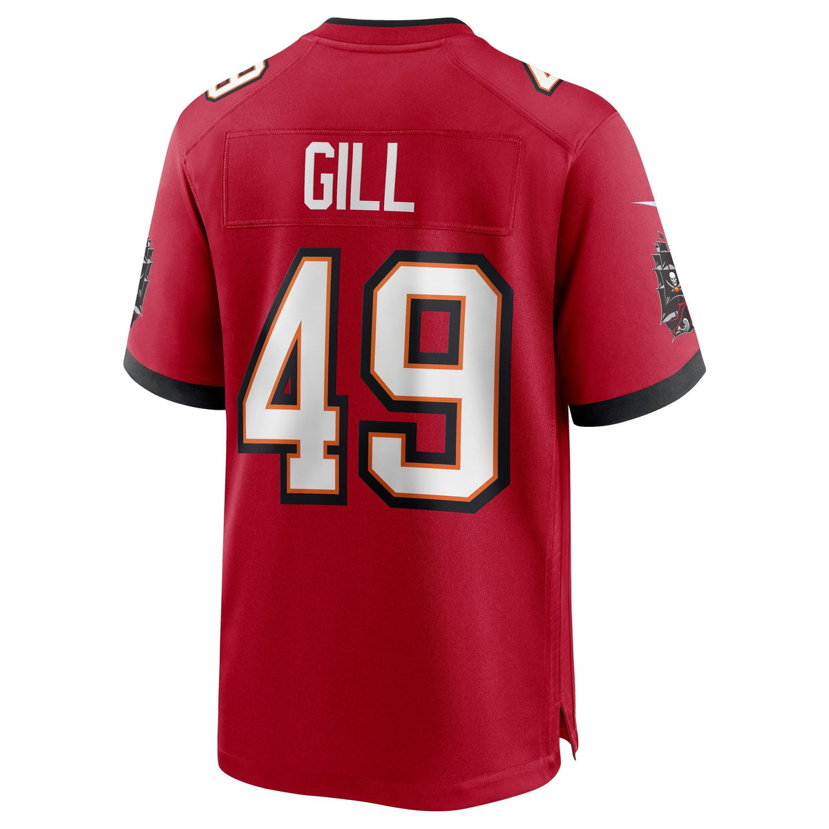 Cam Gill Tampa Bay Buccaneers Nike Game Jersey - Red football jersey product view 3
