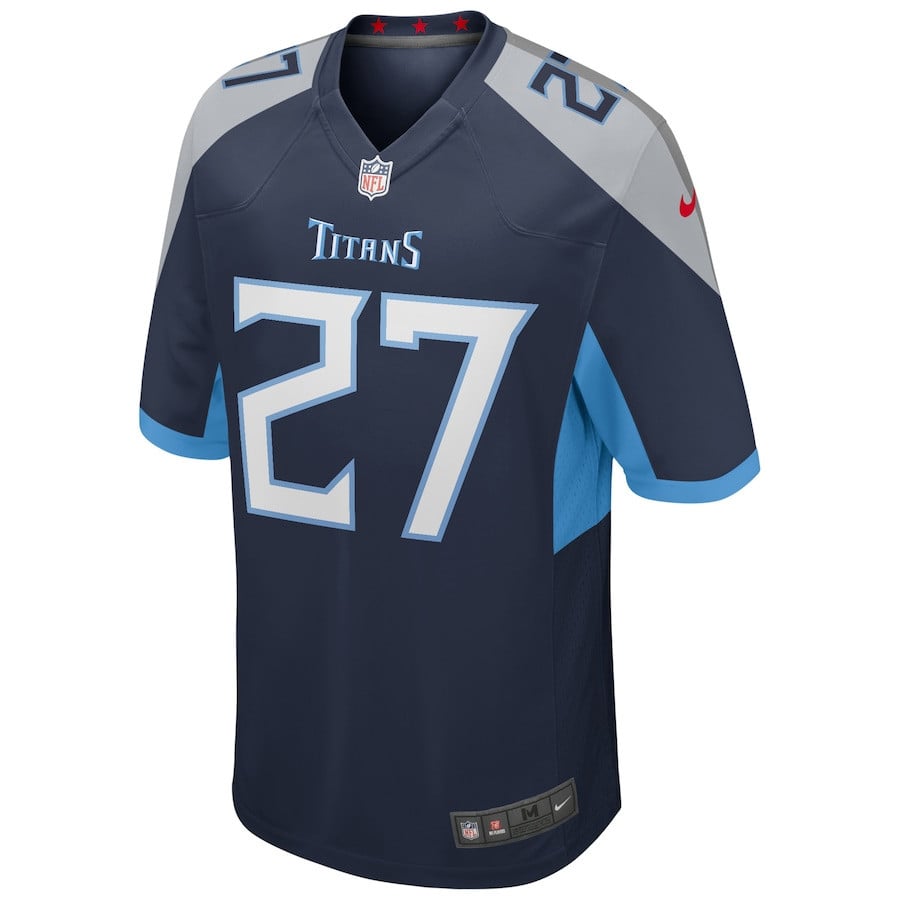 Eddie George 27 Tennessee Titans Men Game Retired Jersey - Navy football jersey product view 2
