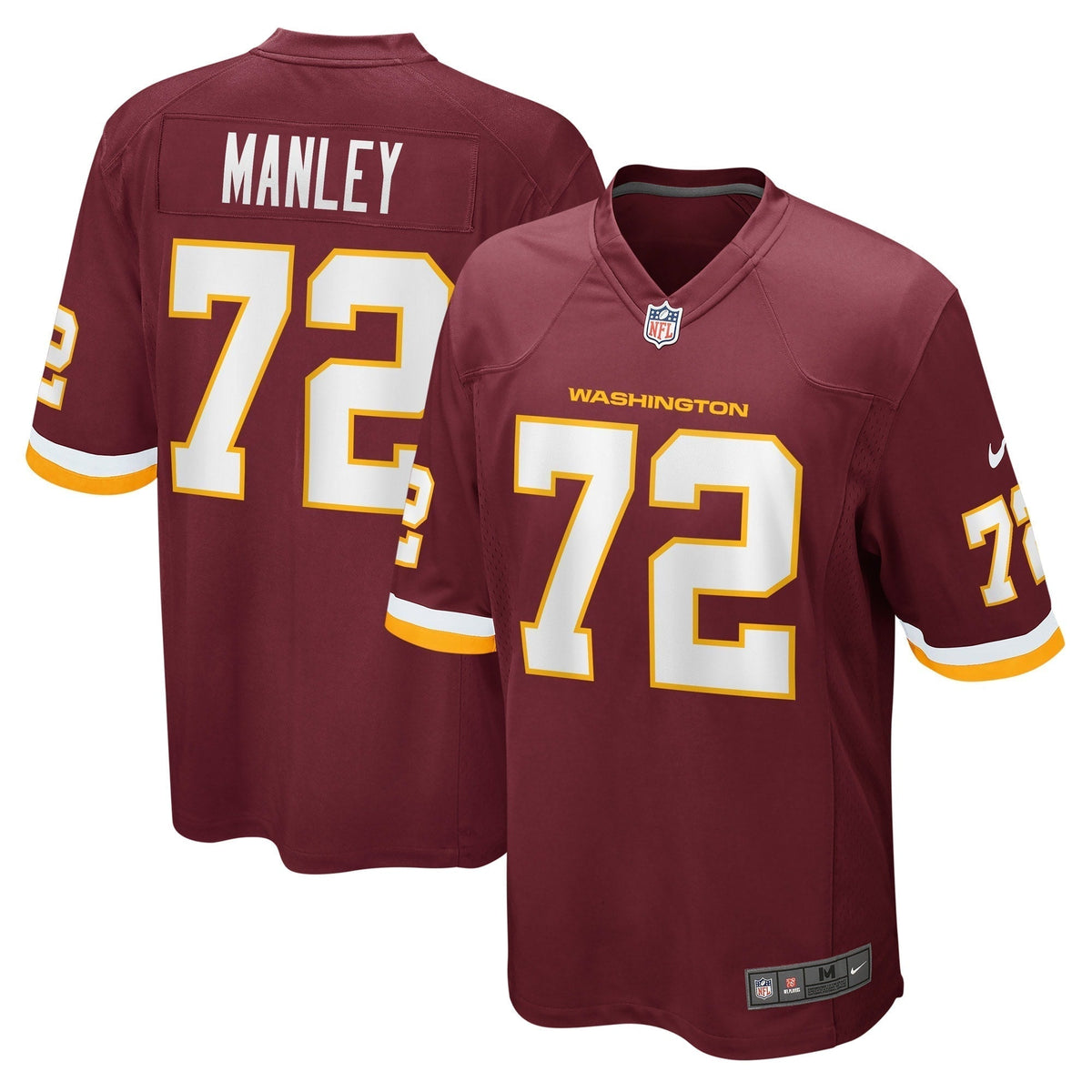 Dexter Manley Washington Football Team Nike Retired Jersey - Burgundy football jersey product view 1
