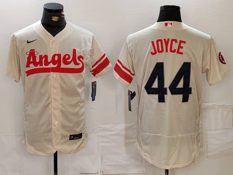 Men's Los Angeles Angels Ben Joyce #44 Cream City Connect Replica Player Jersey1 baseball jersey product view 1