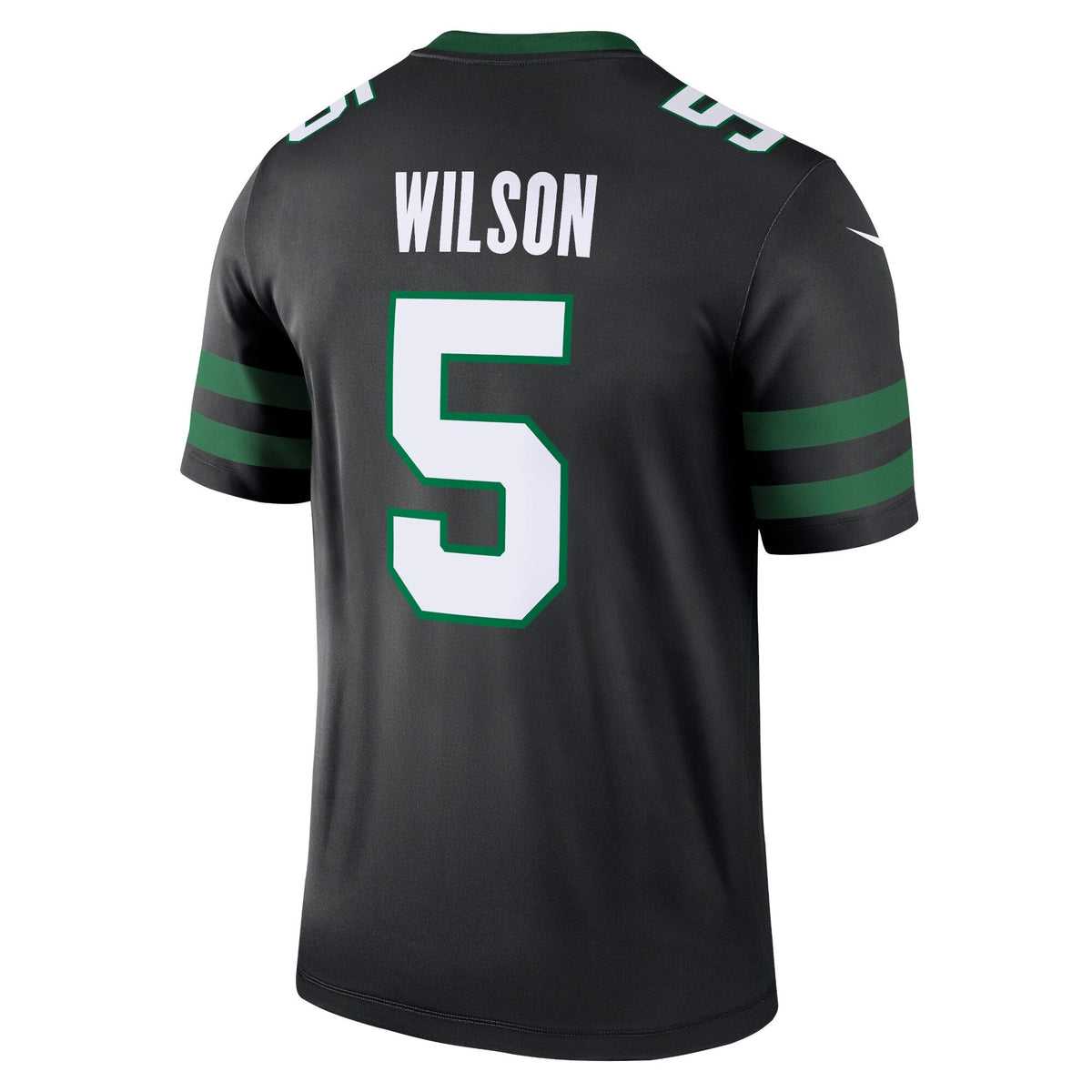 Garrett Wilson New York Jets Nike Alternate Legend Jersey - Legacy Black football jersey product view 3