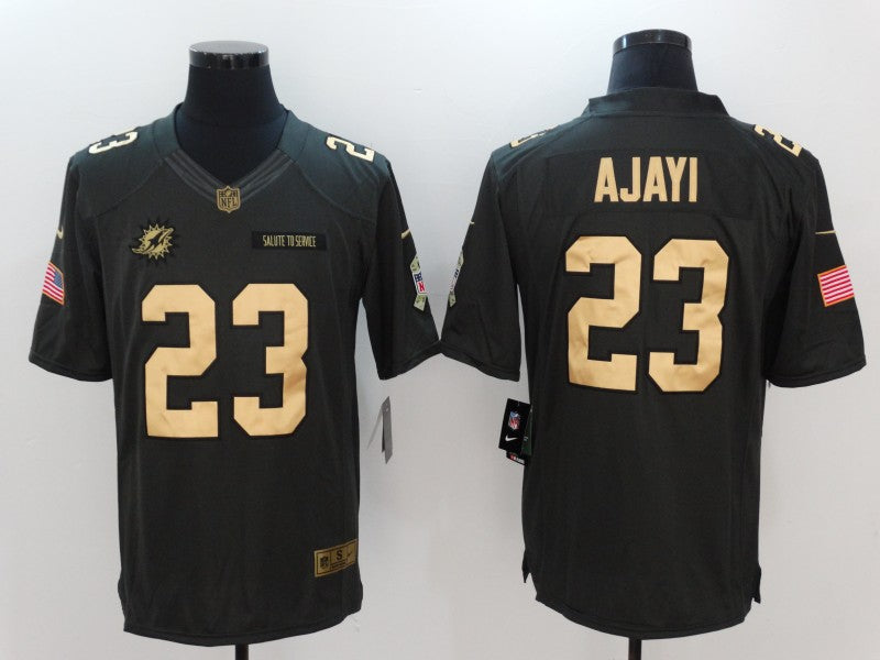 Men's Miami Dolphins Jay Ajayi #23 Black Game Jersey1 football jersey product view 1