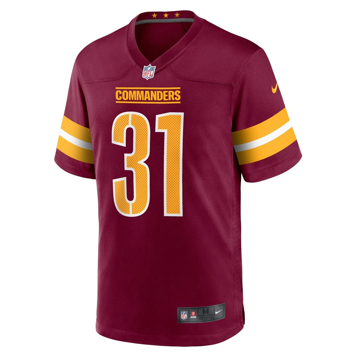 Kamren Curl Washington Commanders Nike Game Jersey - Burgundy football jersey product view 2