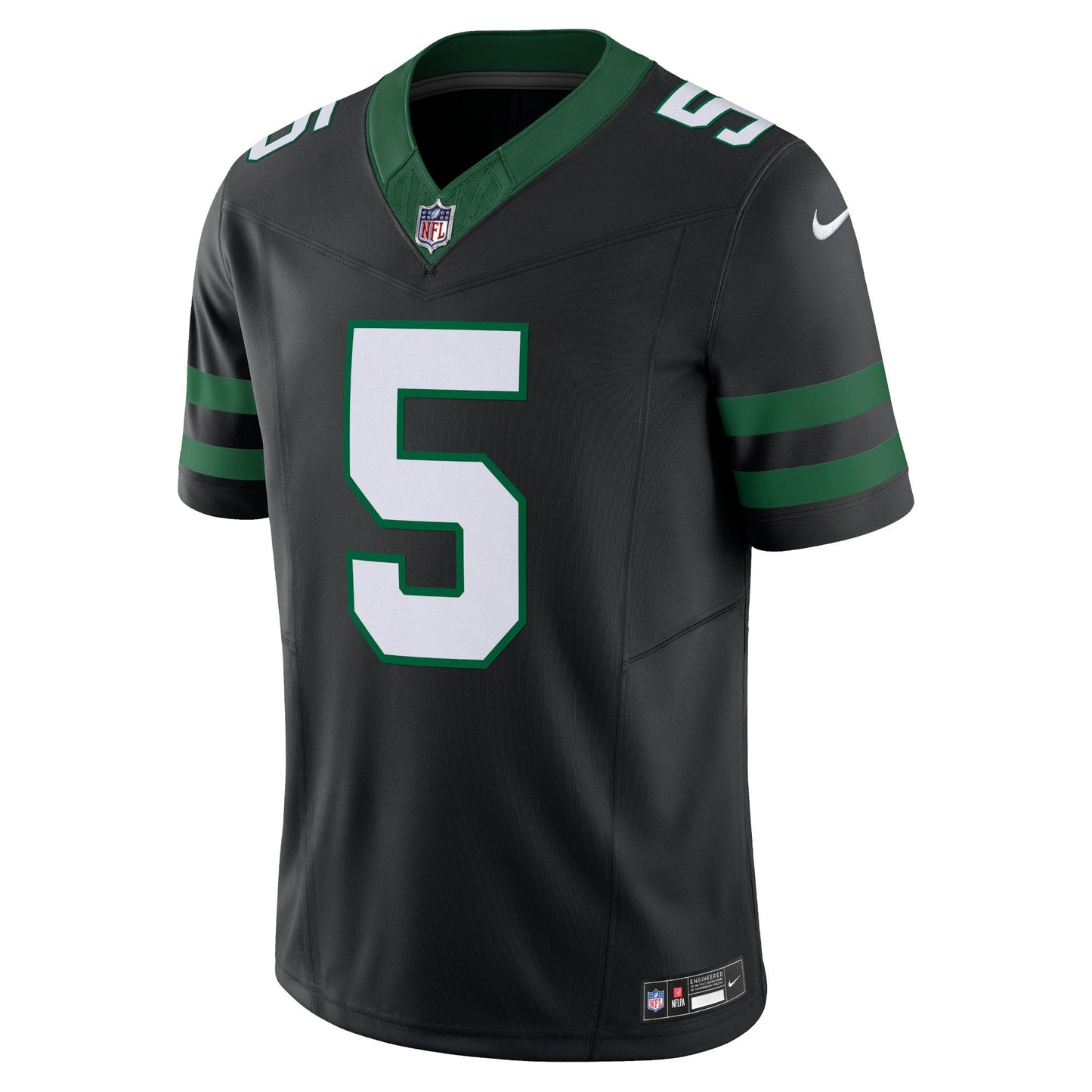Garrett Wilson New York Jets Nike Alternate Vapor F.U.S.E. Limited Jersey - Legacy Black football jersey product view 2