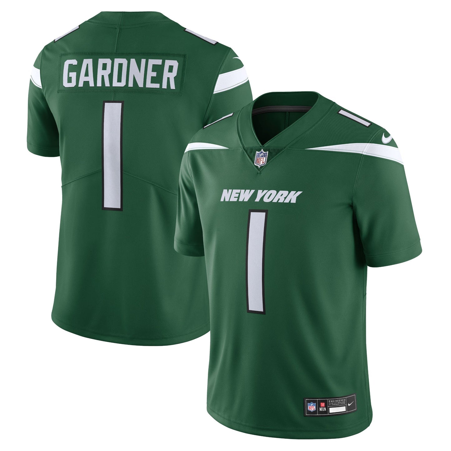 Ahmad Sauce Gardner New York Jets Nike Vapor Untouchable Limited Jersey - Gotham Green football jersey product view 1