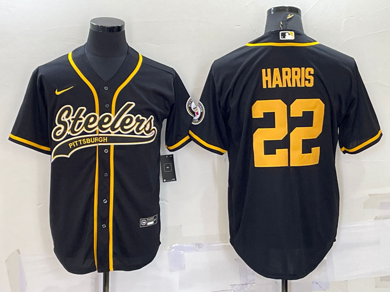 Men's Pittsburgh Steelers Najee Harris #22 Black Vapor F.U.S.E. Limited Jersey1 football jersey product view 1