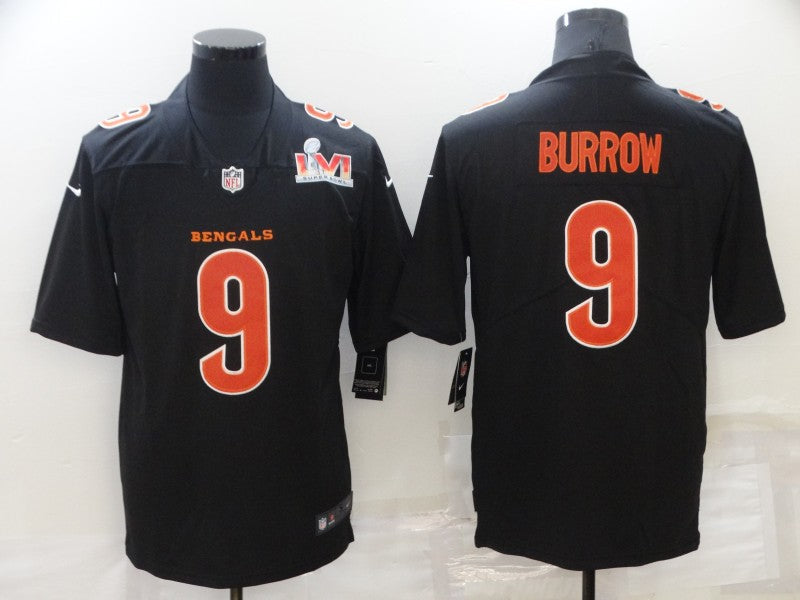Men's Cincinnati Bengals Joe Burrow #9 Authentic Player Jersey2 football jersey product view 1