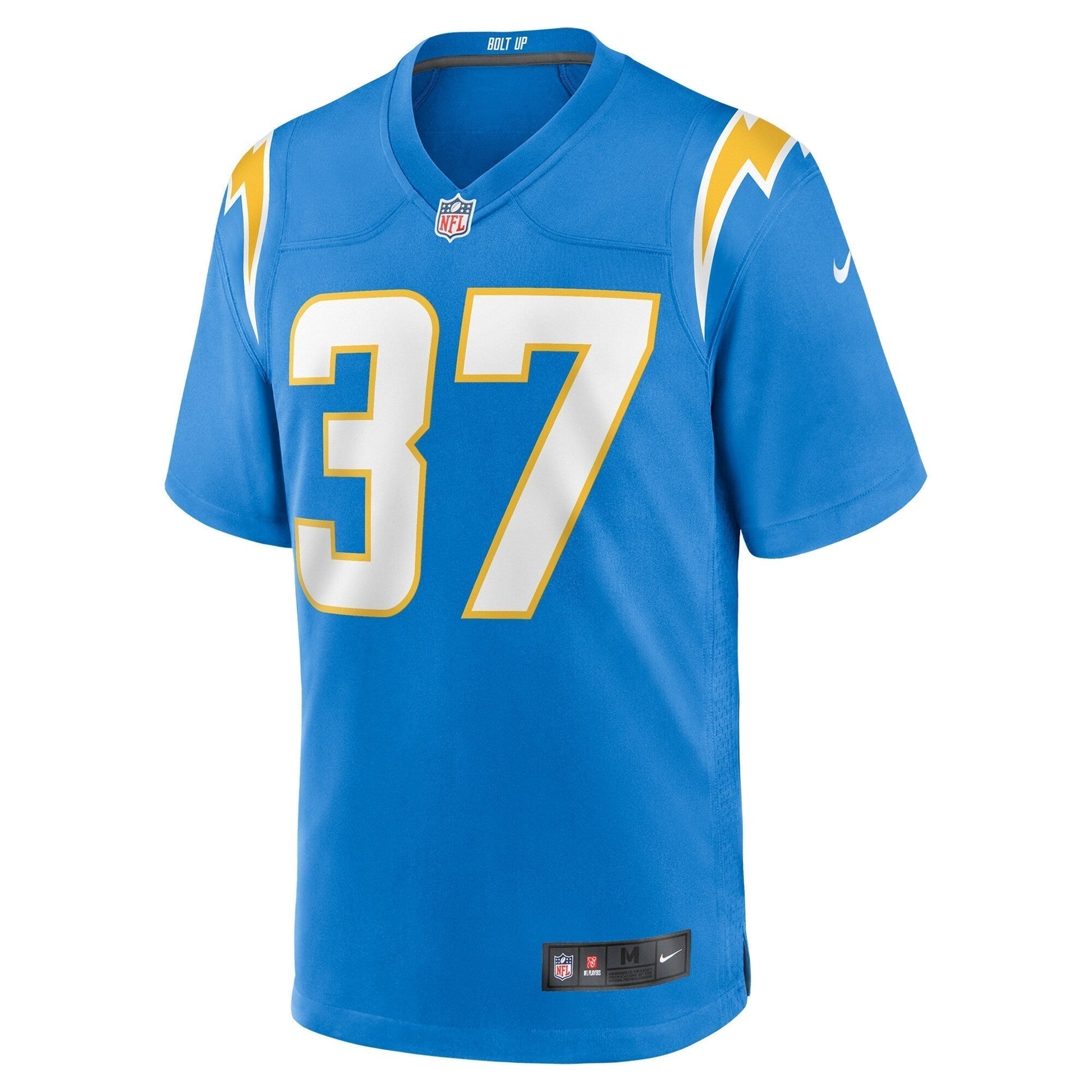 Tony Jefferson Los Angeles Chargers Nike Team Game Jersey - Powder Blue football jersey product view 2