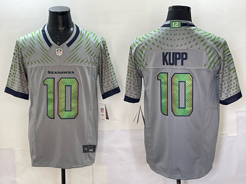 Men's Seattle Seahawks Cooper Kupp #10 Wolf Gray 2025 Rivalries Collection Limited Jersey football jersey product view 1