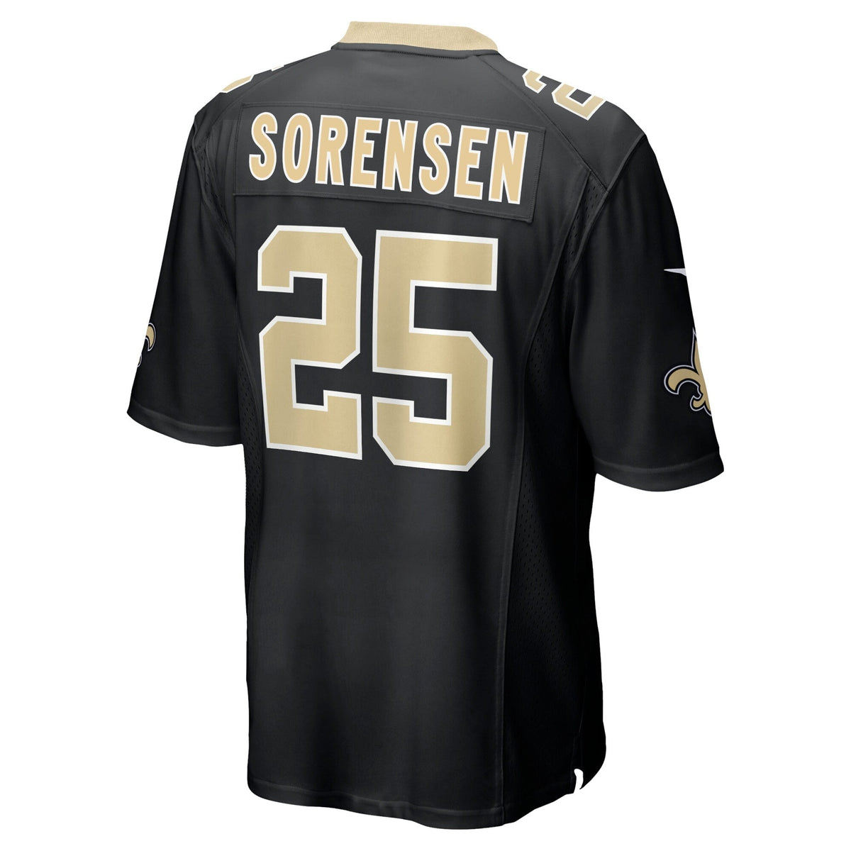Daniel Sorensen New Orleans Saints Nike Game Jersey - Black football jersey product view 3