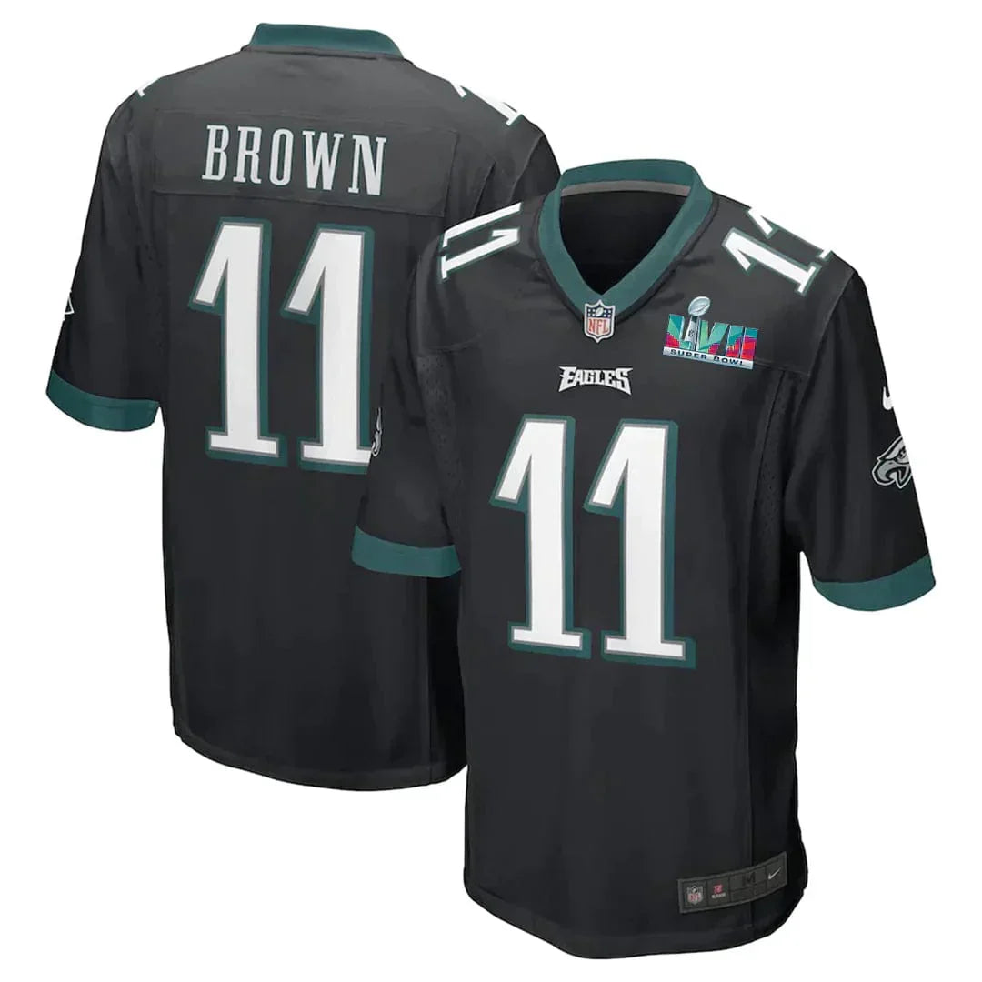AJ Brown Philadelphia Eagles Super Bowl Jersey football jersey product view 1