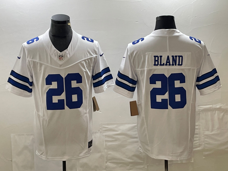 Men's Dallas Cowboys DaRon Bland #26 White Game Jersey1 football jersey product view 1