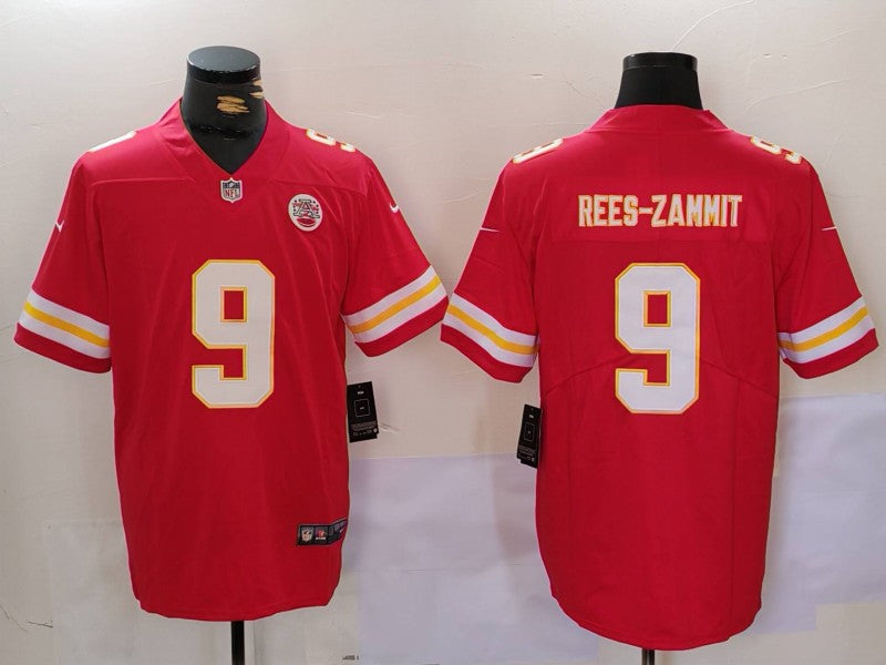 Men's Kansas City Chiefs Louis Rees-zammit #9 Red Game Jersey1 football jersey product view 1