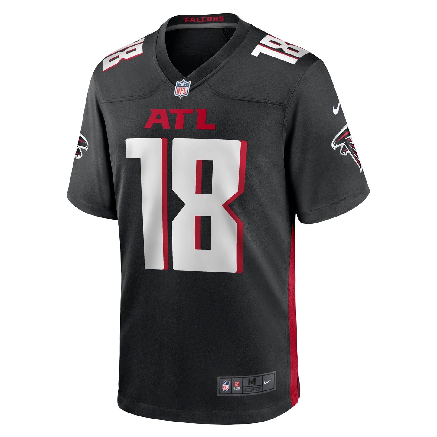Mack Hollins Atlanta Falcons Nike Game Jersey - Black football jersey product view 2