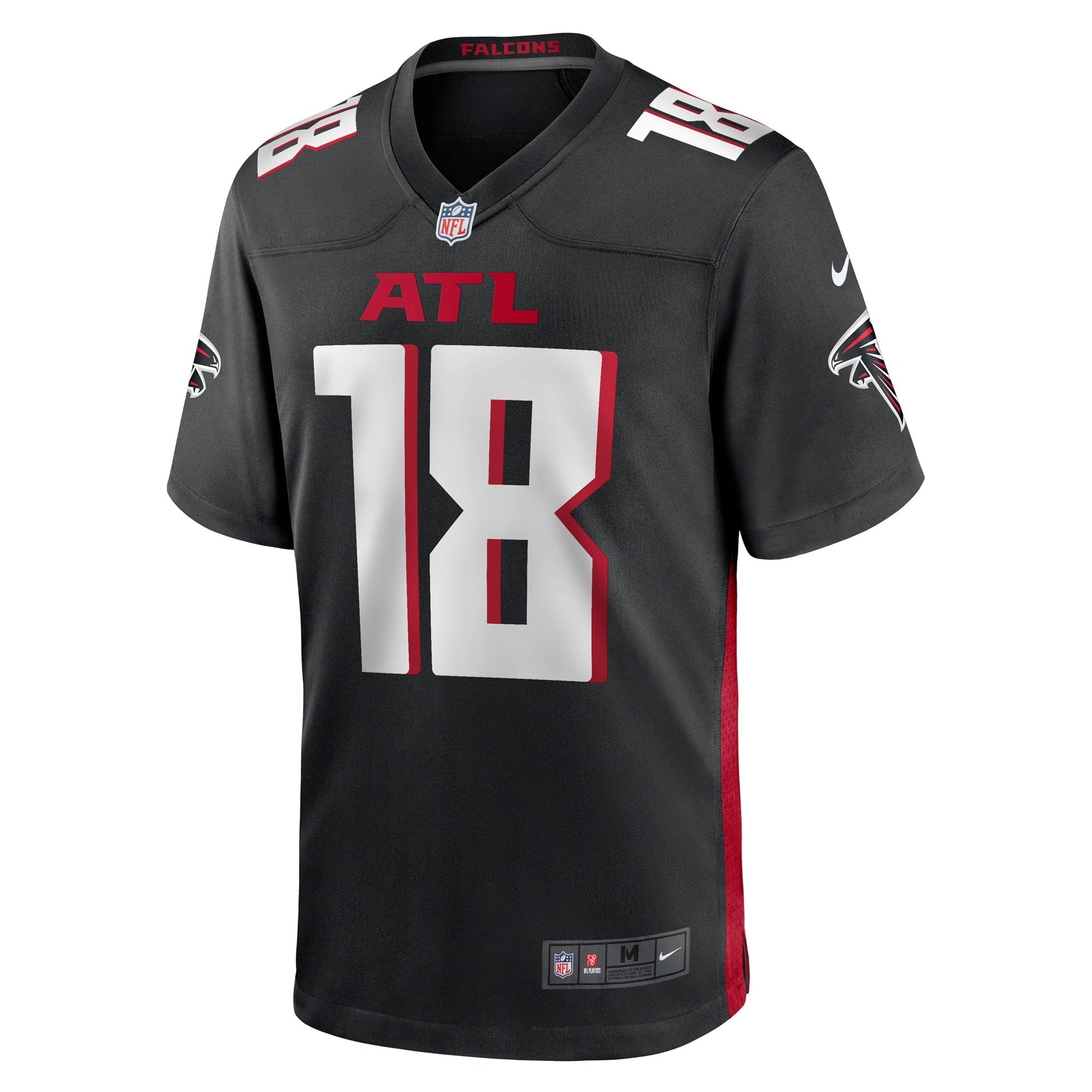 Mack Hollins Atlanta Falcons Nike Game Jersey - Black football jersey product view 2