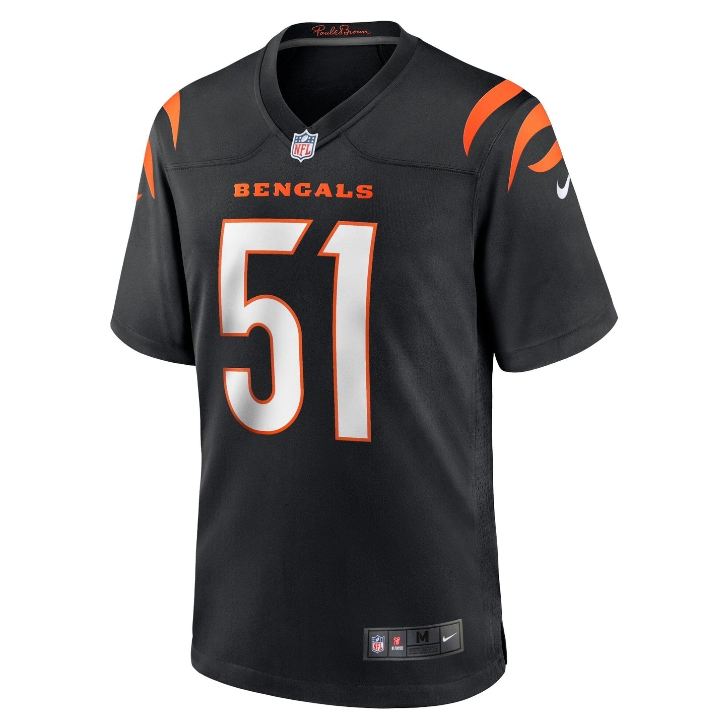 Markus Bailey Cincinnati Bengals Nike Game Jersey - Black football jersey product view 2