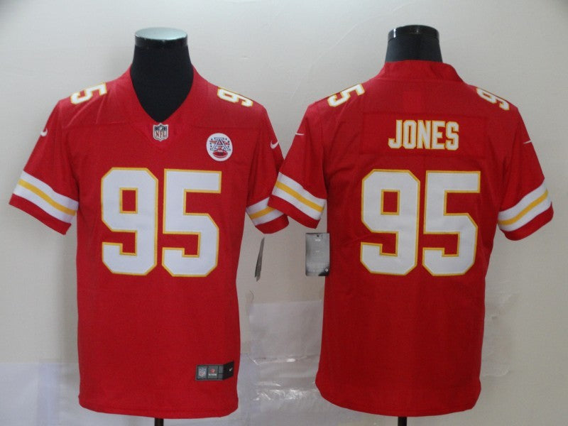 Men's Kansas City Chiefs Chris Jones #95 Red Player Game Jersey1 football jersey product view 1