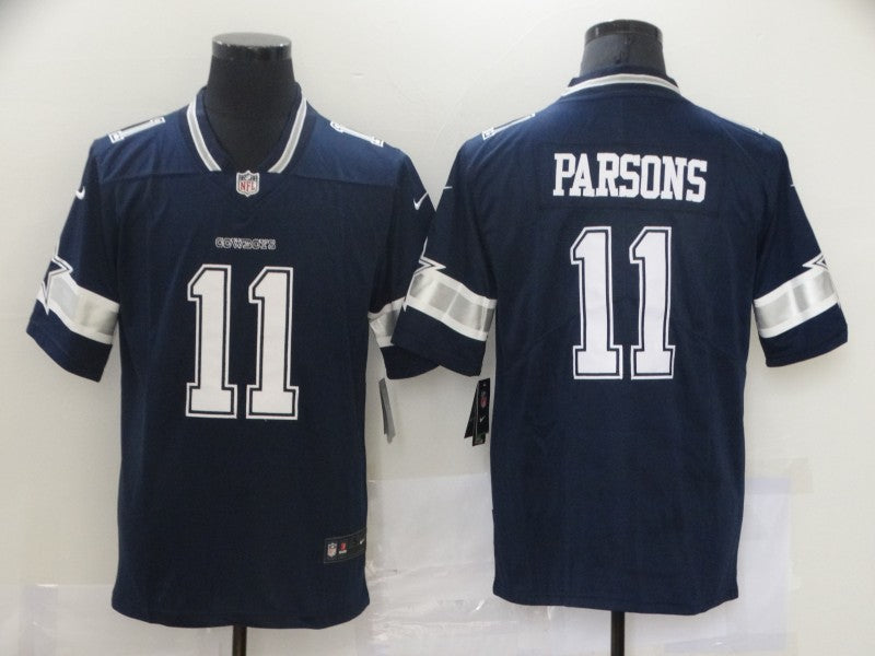 Men's Dallas Cowboys Micah Parsons #11 Navy Game Player Jersey1 football jersey product view 1