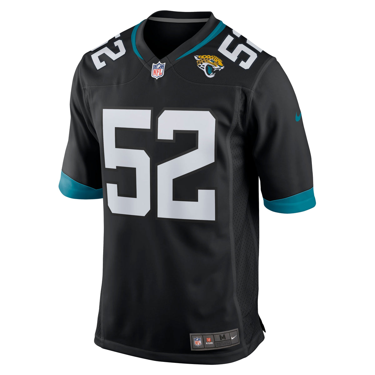 DaVon Hamilton Jacksonville Jaguars Nike Game Jersey - Black football jersey product view 2