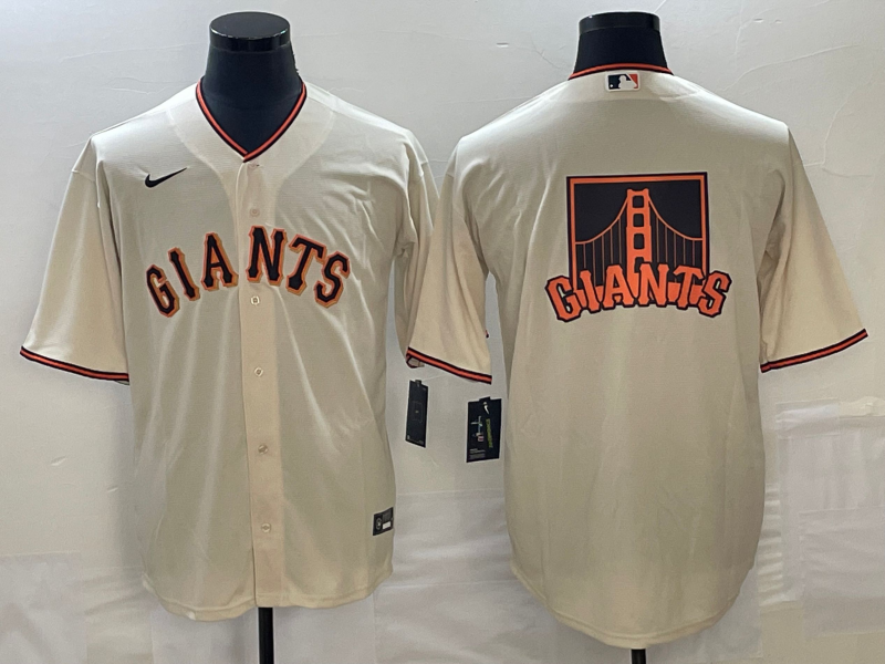 Men's San Francisco Giants Cream Home Replica Player Jersey1 baseball jersey product view 1