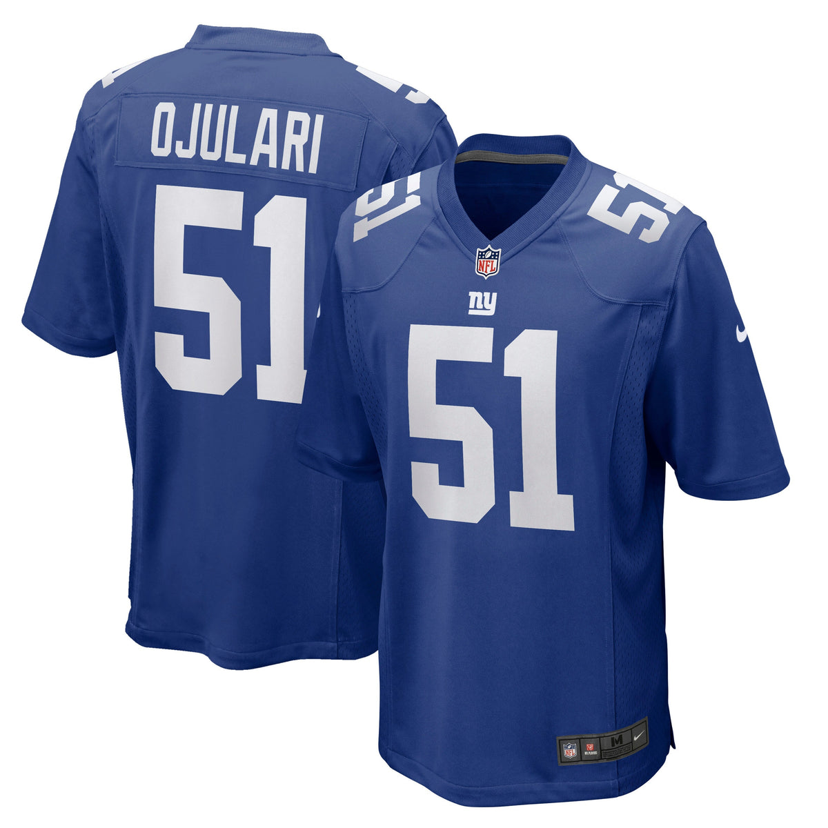 Azeez Ojulari New York Giants Nike Game Jersey - Royal football jersey product view 1