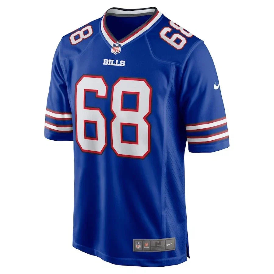 Buffalo Bills Tylan Grable #68 Nike Men's Royal Blue Official NFL Game Jersey football jersey product view 3