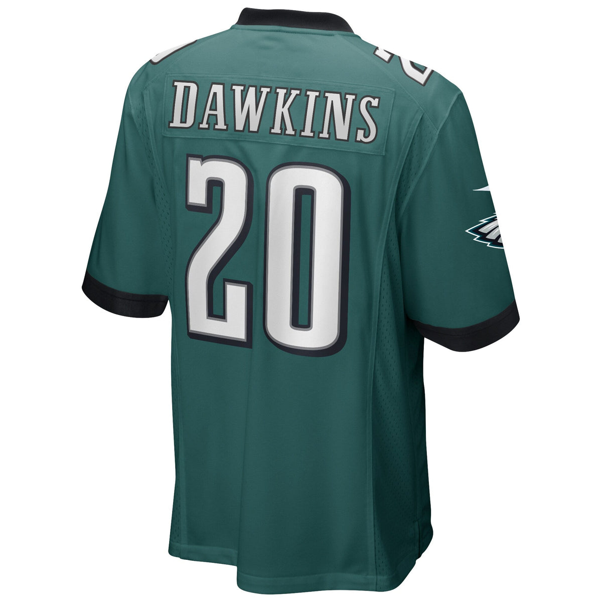 Brian Dawkins Philadelphia Eagles Nike Game Retired Jersey - Midnight Green football jersey product view 3