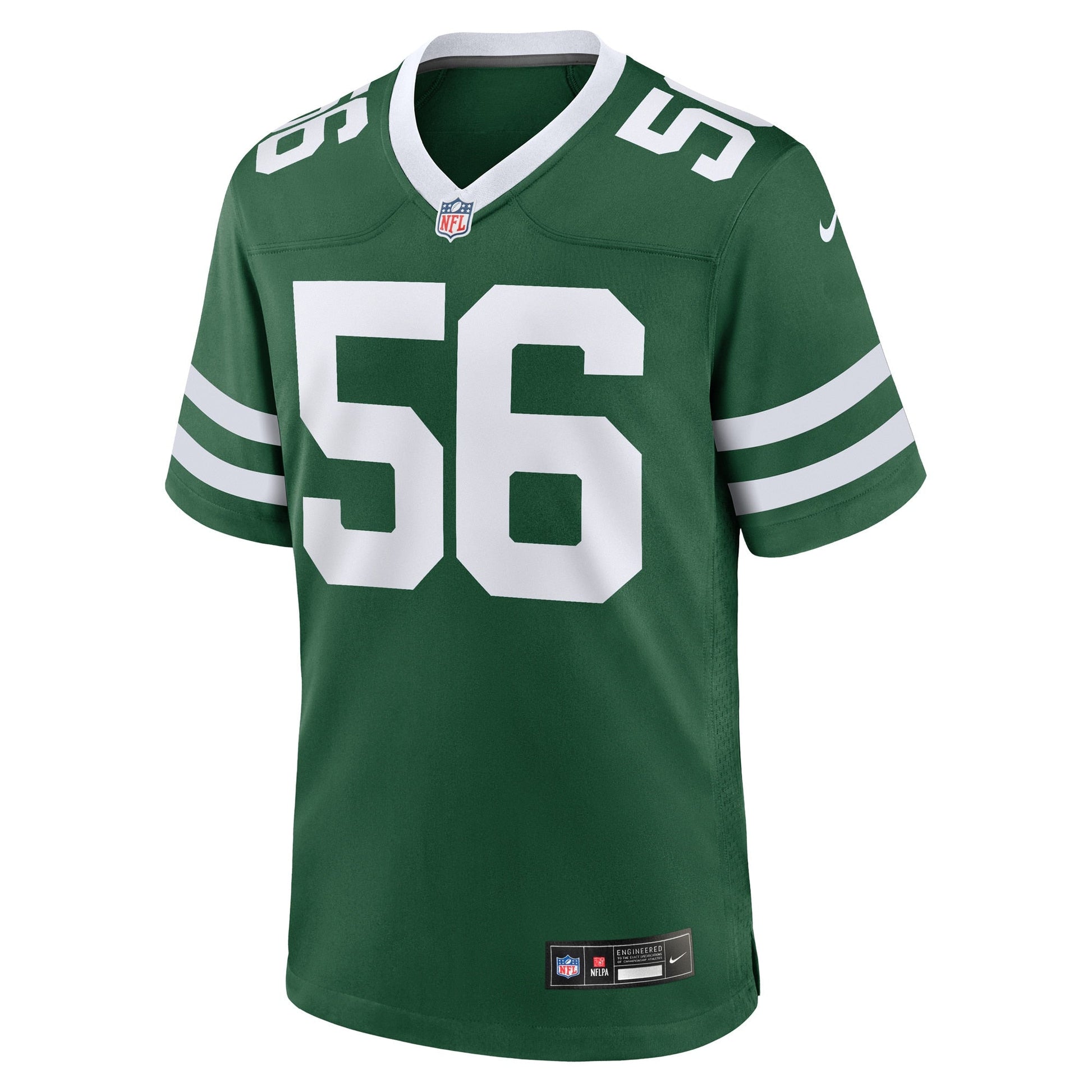 Quincy Williams New York Jets Nike Game Jersey ��������������������������� Legacy Green football jersey product view 2